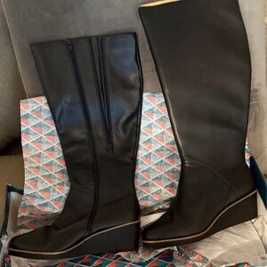 Brand New York Aerosoles Binocular Women's Wedge Knee-High Boots- 10W